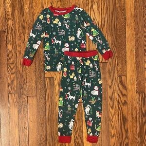 Little Sleepies Christmas Pajama Set 2T Bamboo